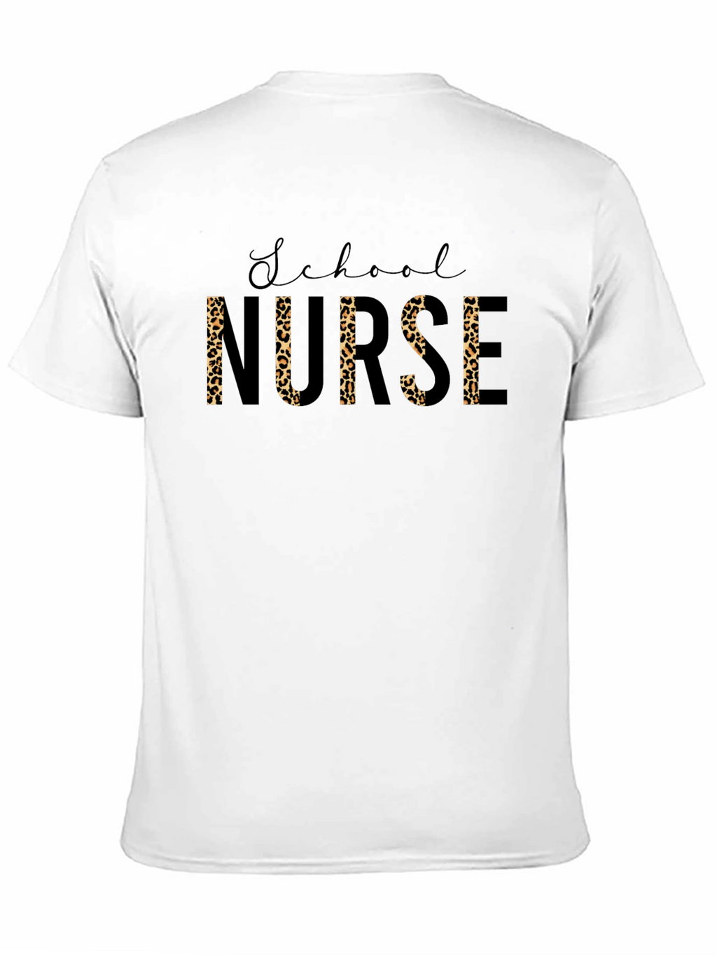 School Nurse Leopard Print T-Shirt