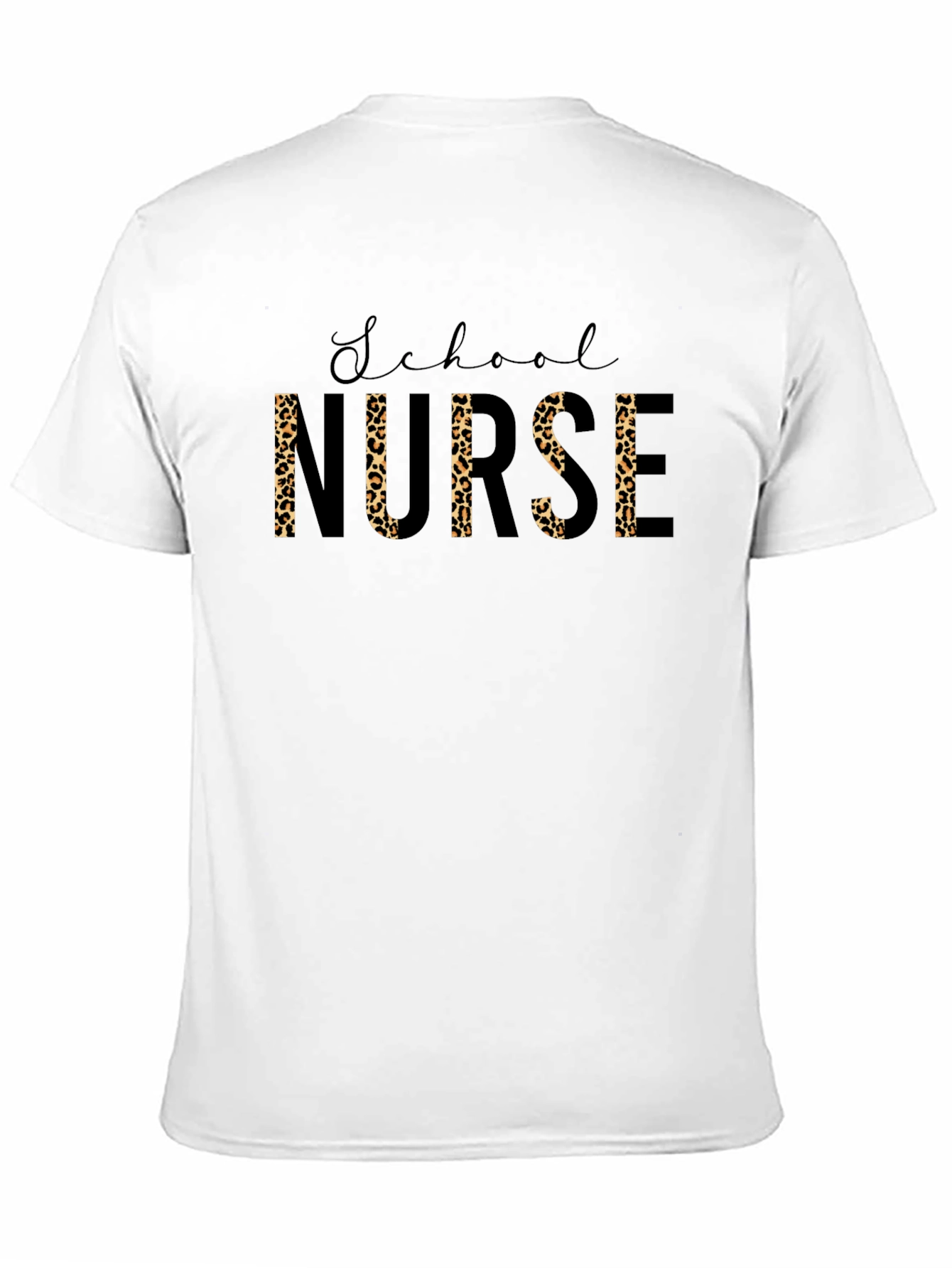 School Nurse Leopard Print T-Shirt