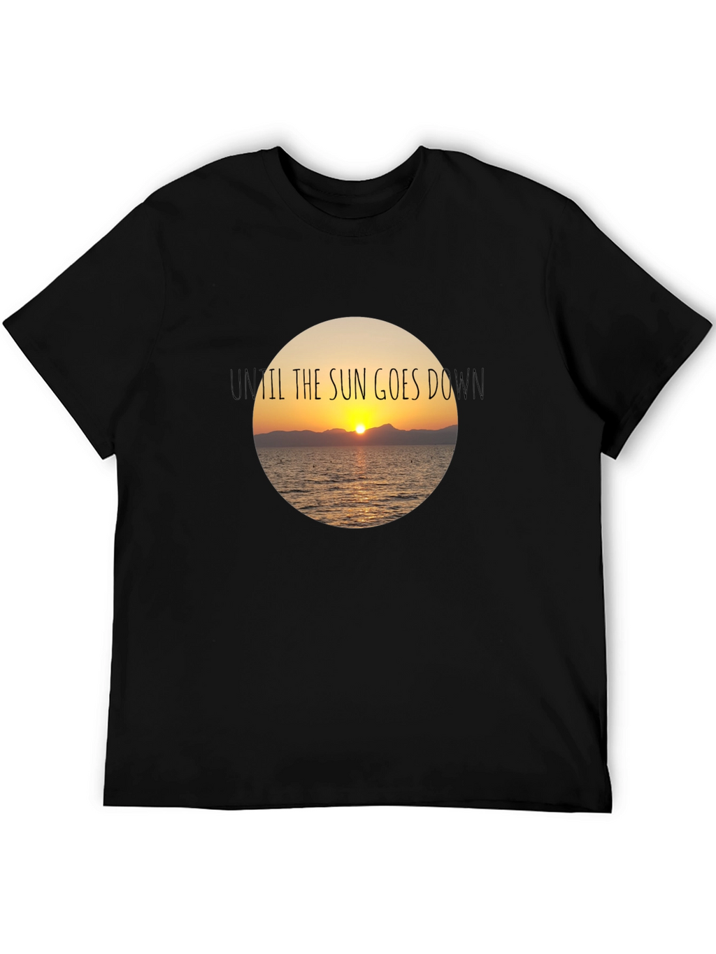 Sunset Graphic Black T-Shirt