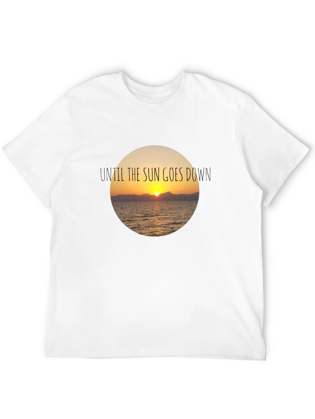 Sunset Graphic Black T-Shirt