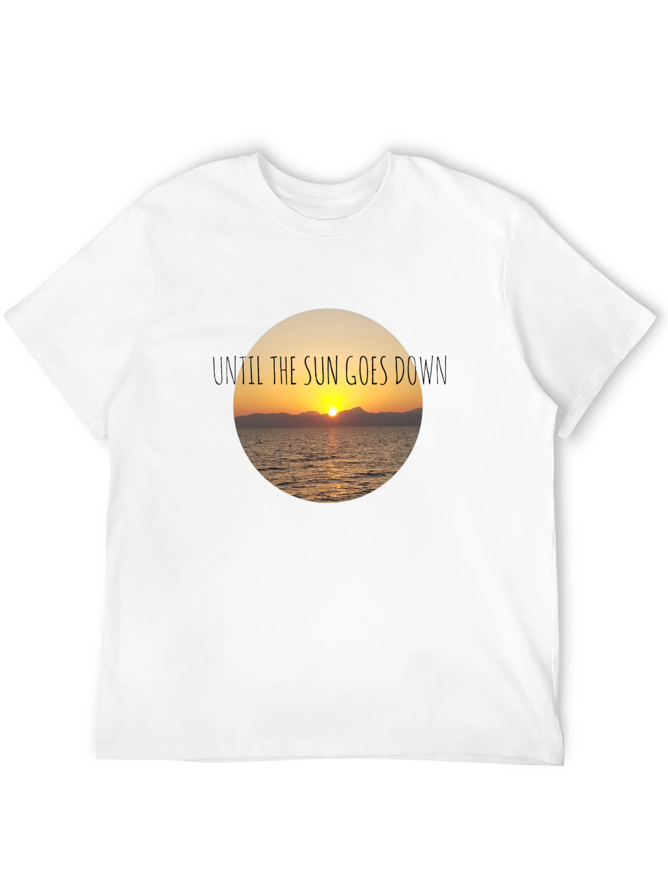 Sunset Graphic Black T-Shirt