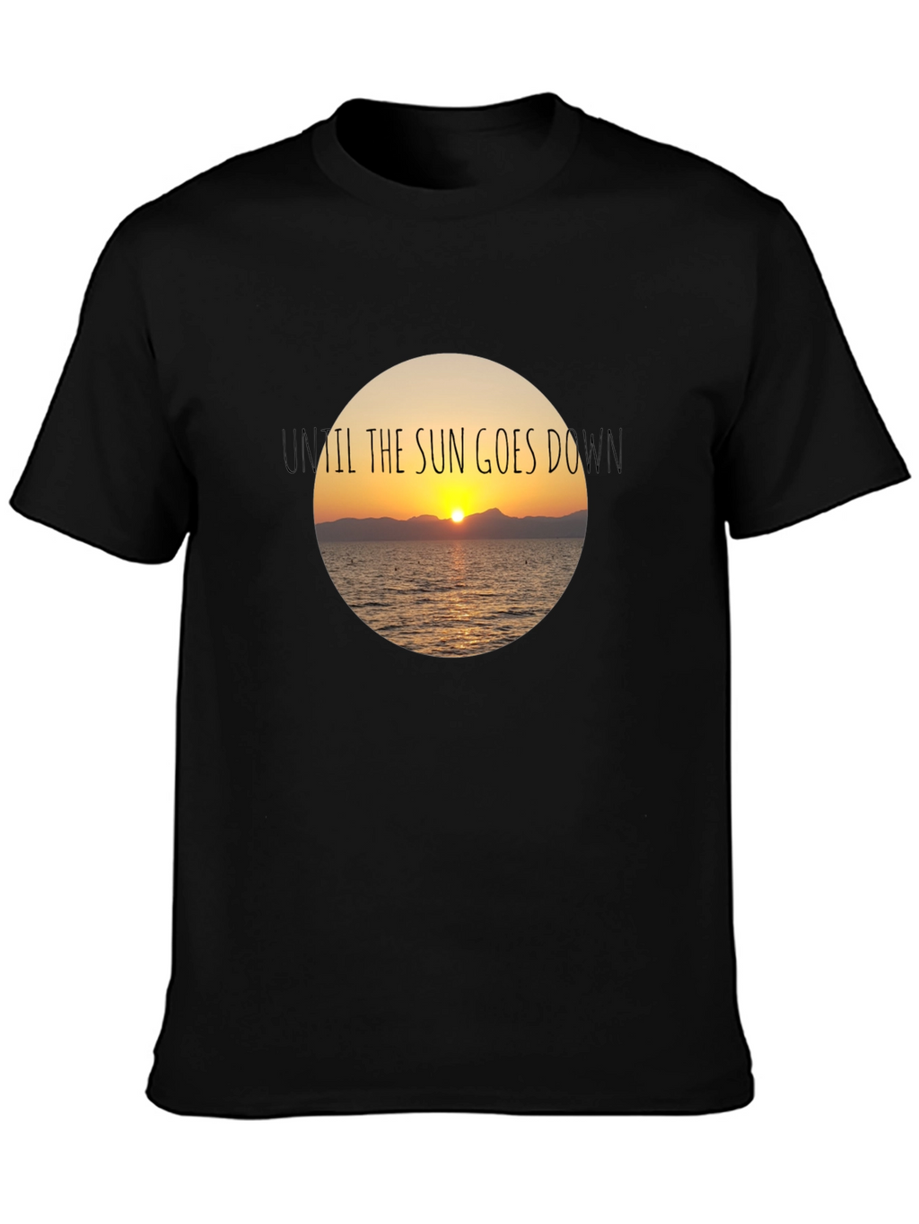 Sunset Graphic Black T-Shirt