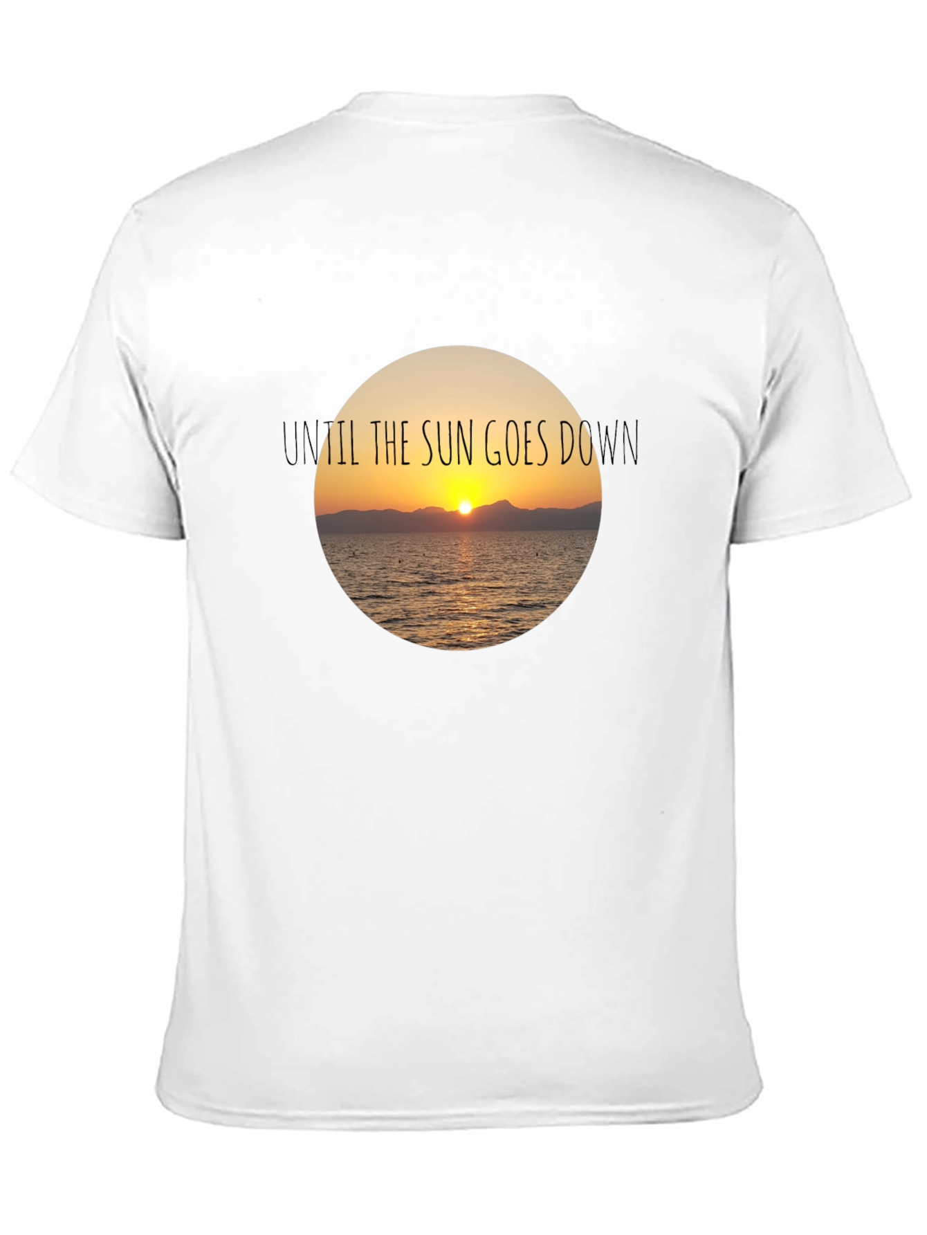 Sunset Graphic Black T-Shirt