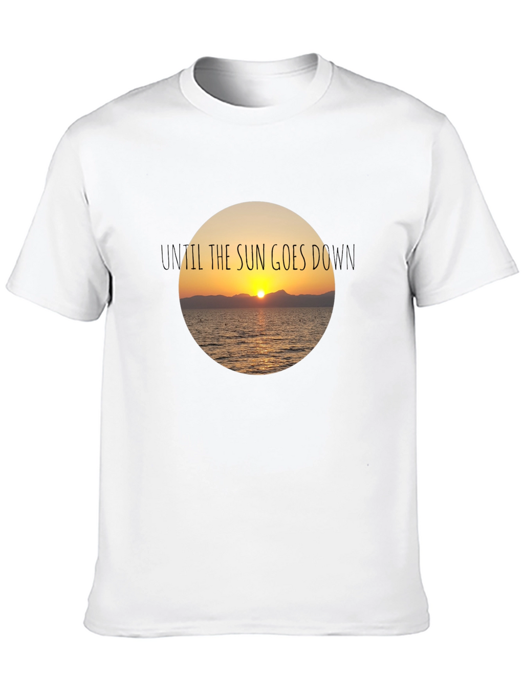 Sunset Graphic Black T-Shirt