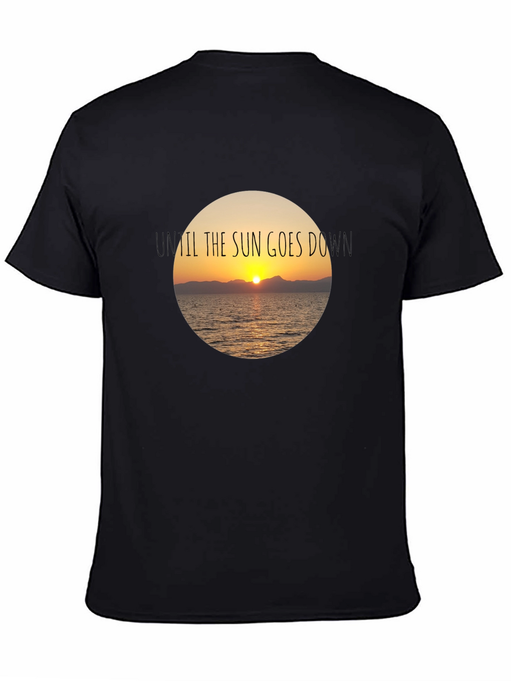 Sunset Graphic Black T-Shirt