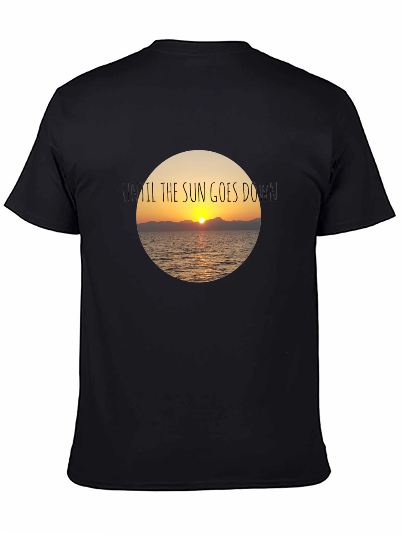 Sunset Graphic Black T-Shirt