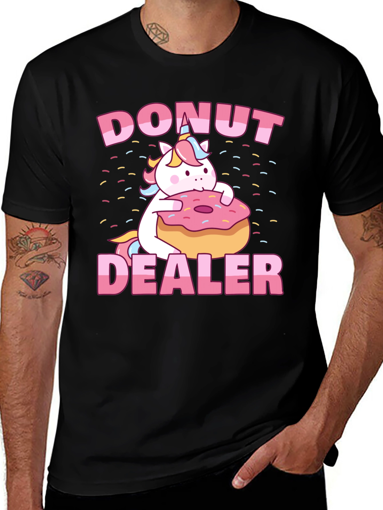 Donut Dealer Unicorn Graphic Tee