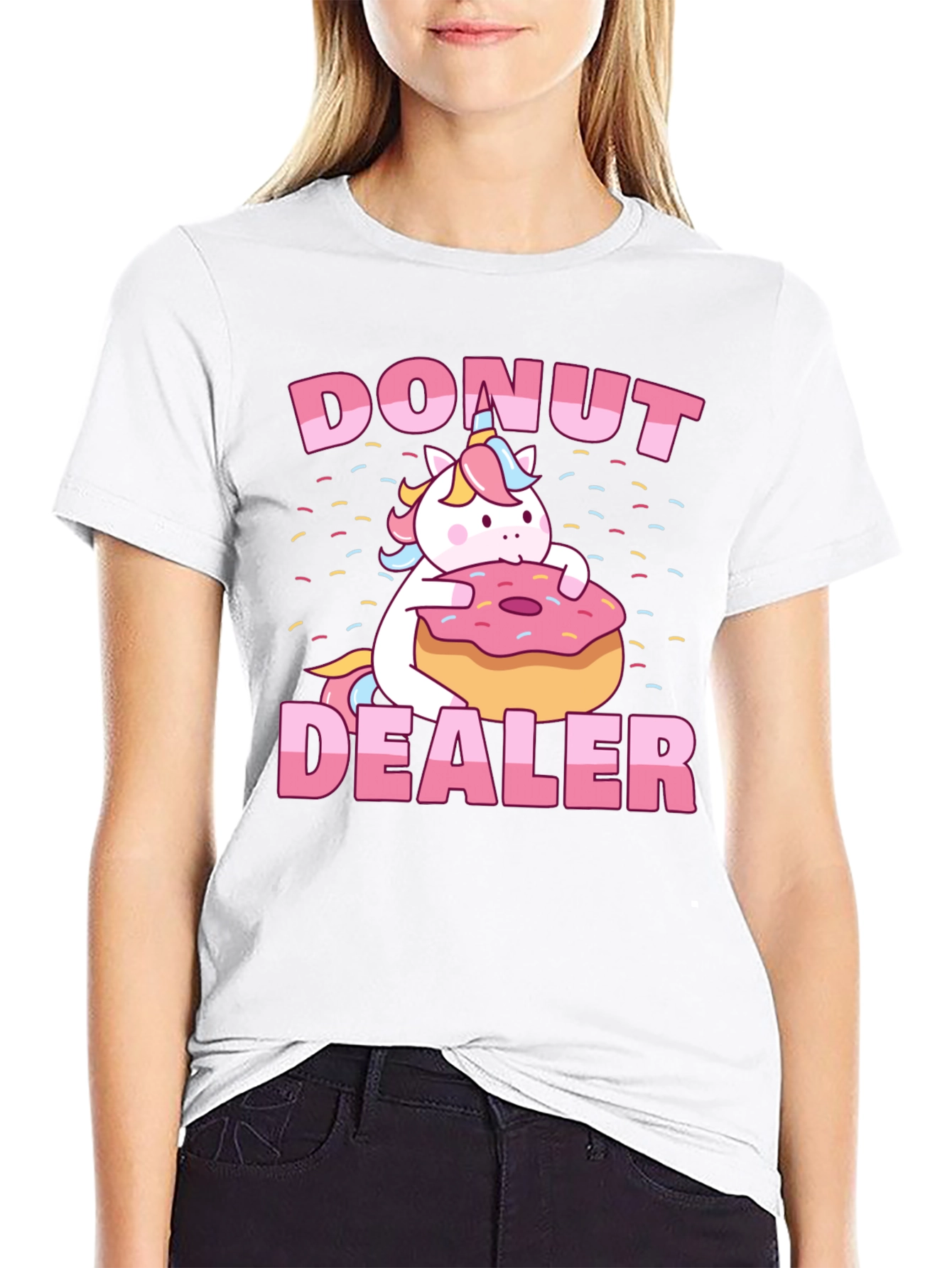 Donut Dealer Unicorn Graphic Tee