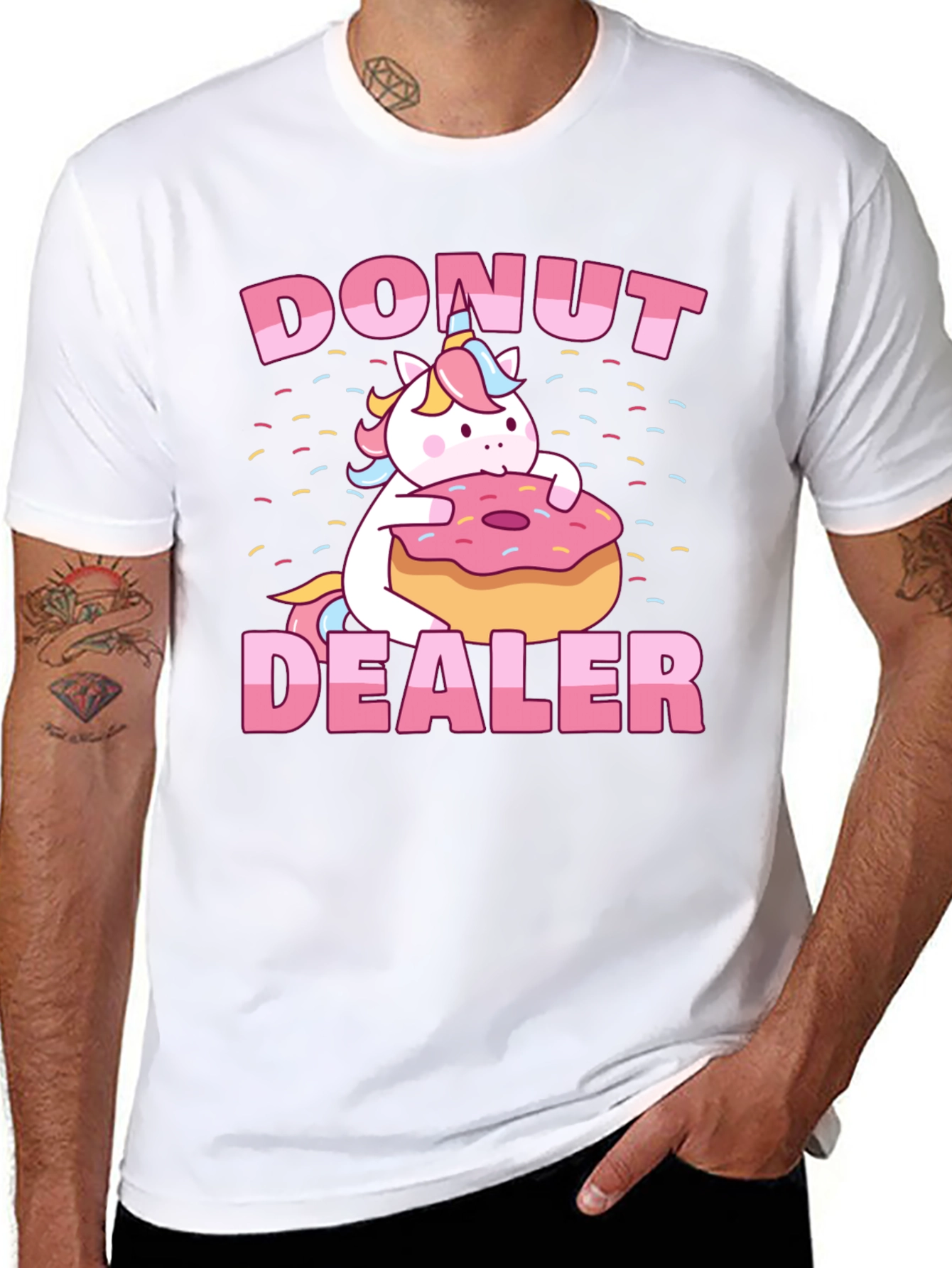 Donut Dealer Unicorn Graphic Tee