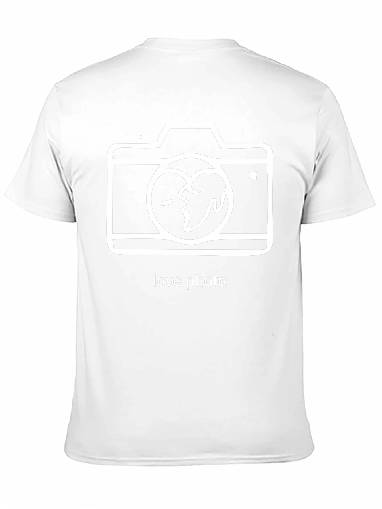 Love Photo Graphic T-Shirt - Black