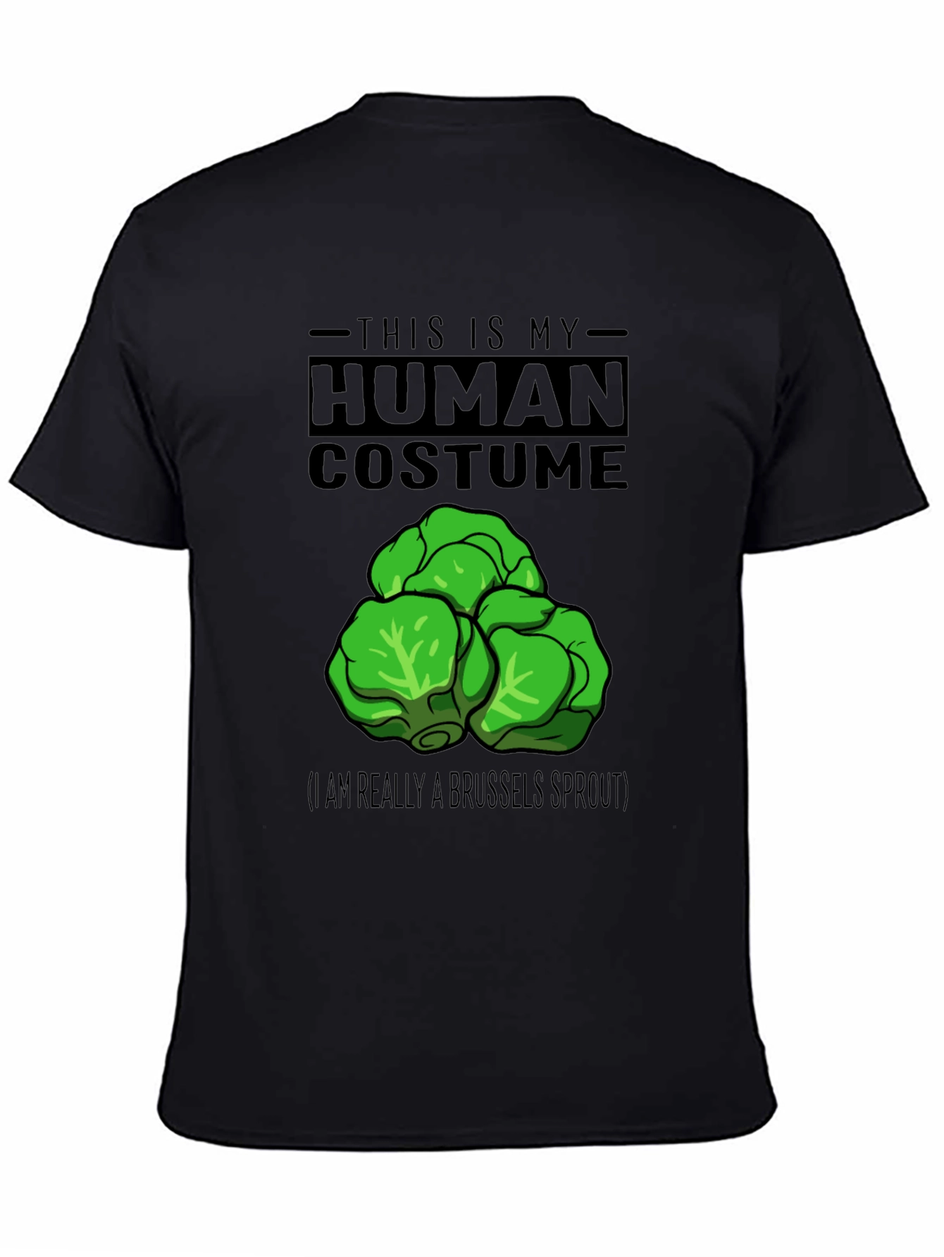 Human Costume Brussels Sprout Graphic T-Shirt