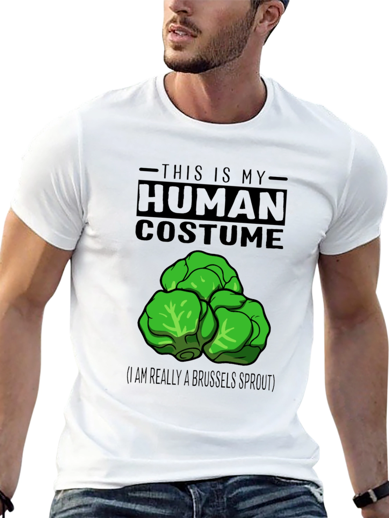 Human Costume Brussels Sprout Graphic T-Shirt