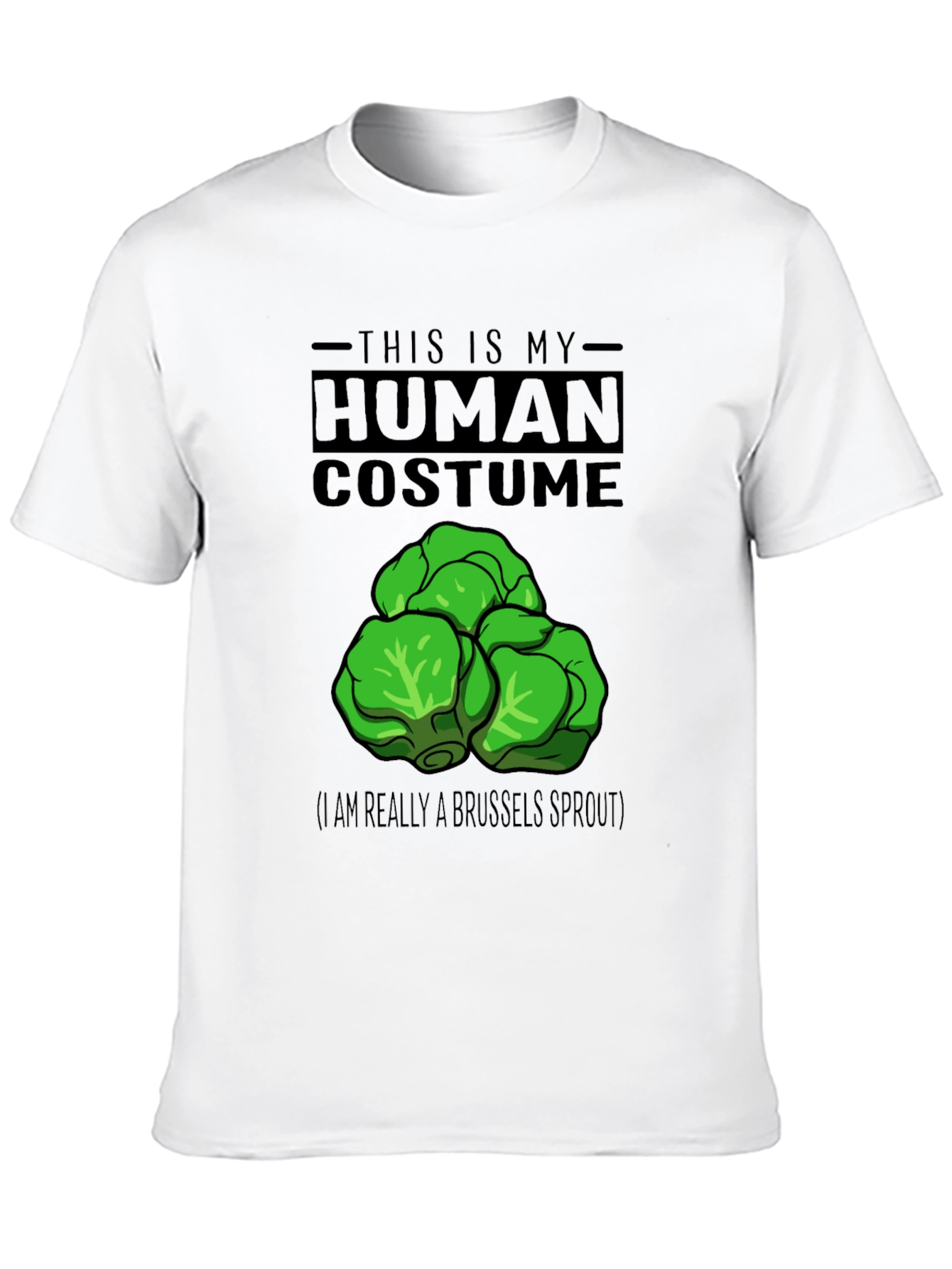 Human Costume Brussels Sprout Graphic T-Shirt