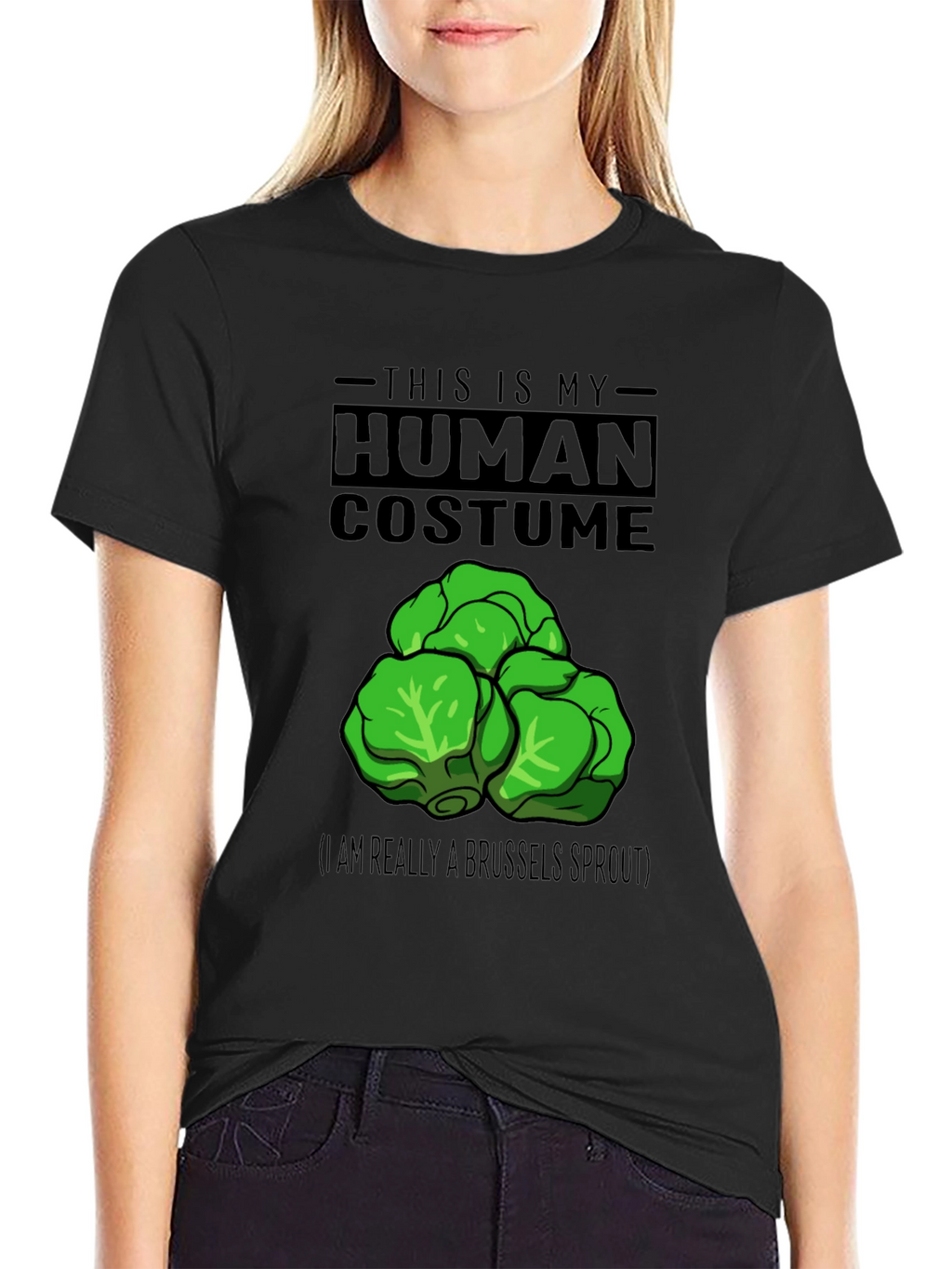 Human Costume Brussels Sprout Graphic T-Shirt