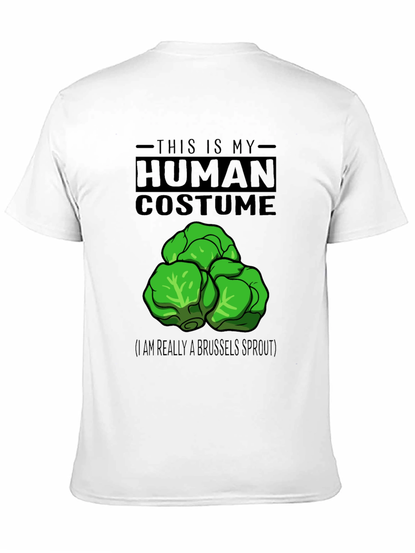 Human Costume Brussels Sprout Graphic T-Shirt