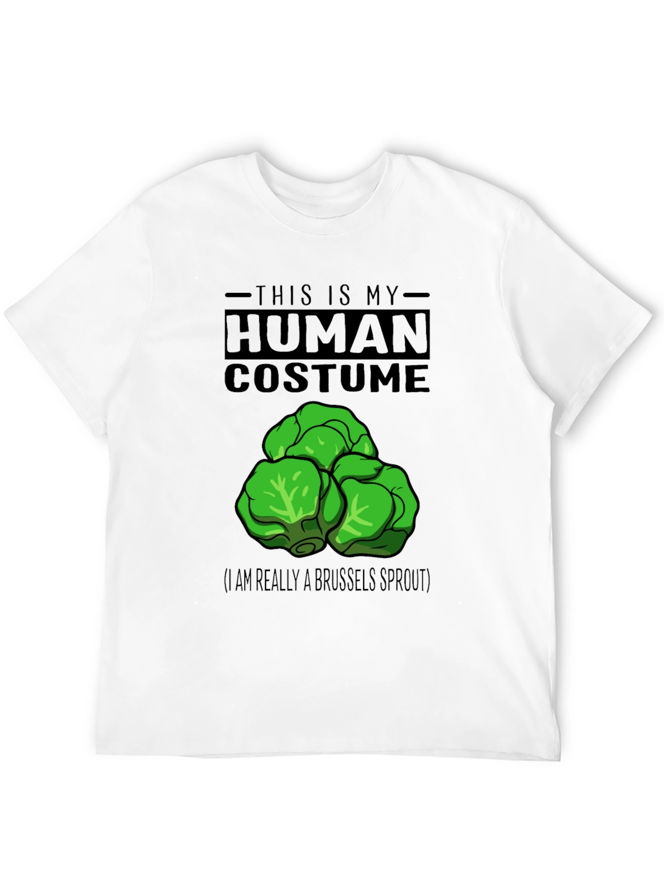 Human Costume Brussels Sprout Graphic T-Shirt