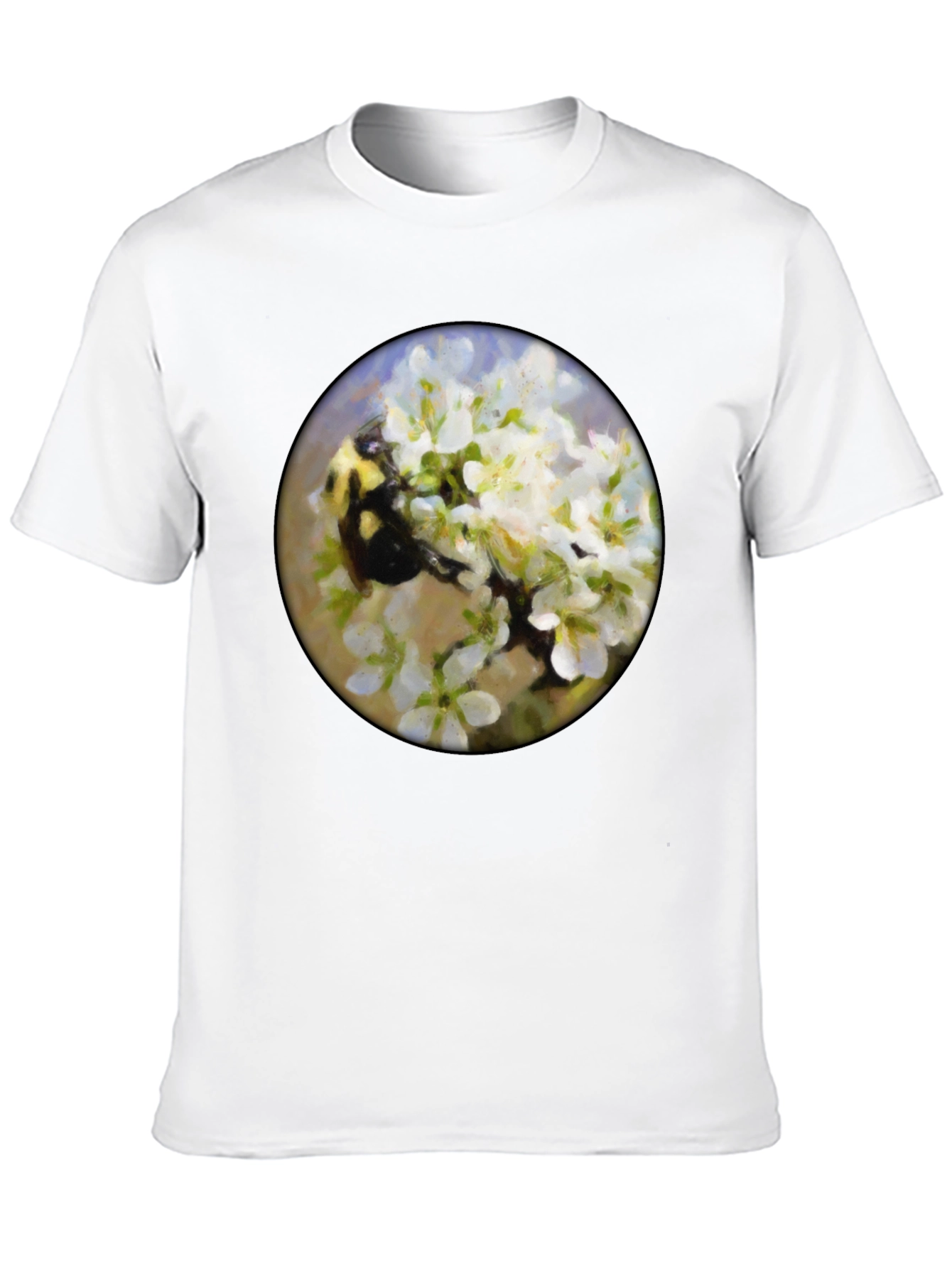 Bumble Bee Floral T-Shirt - Nature Lover Tee
