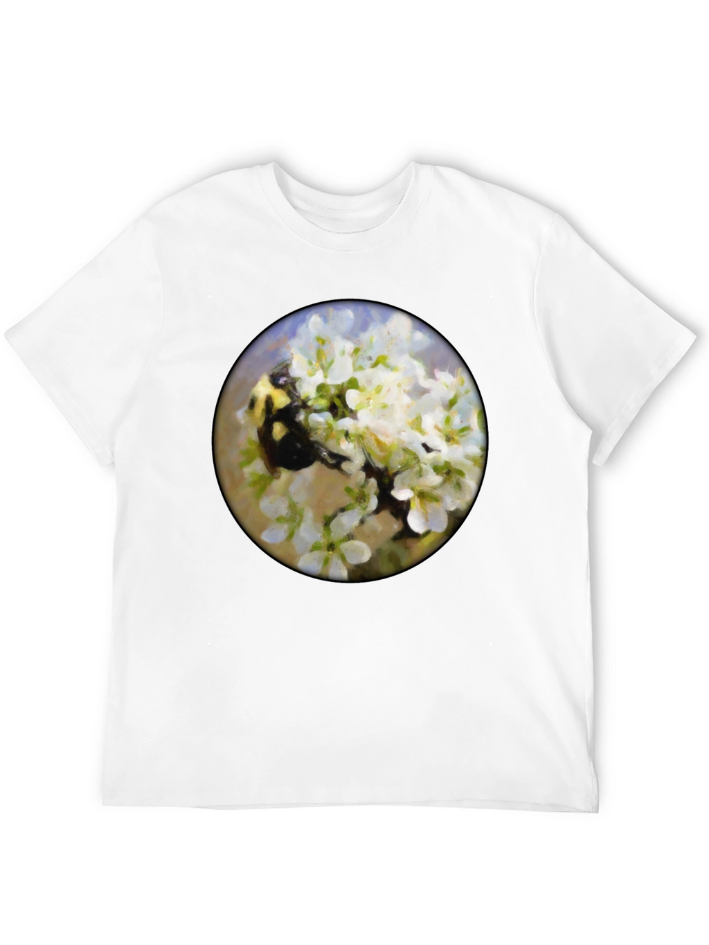 Bumble Bee Floral T-Shirt - Nature Lover Tee
