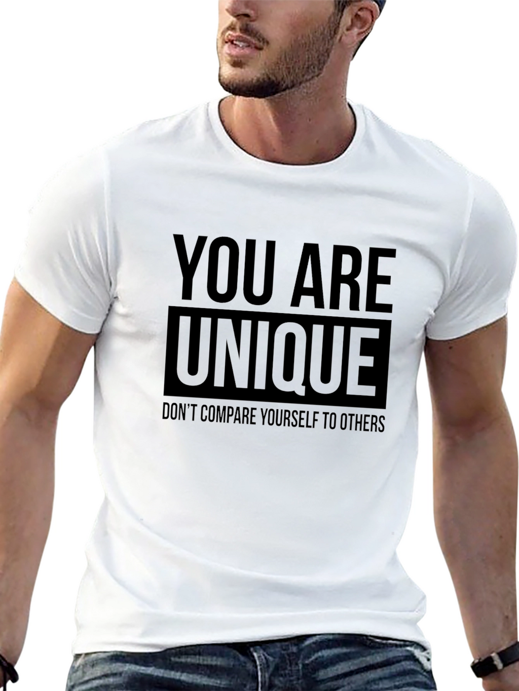 You Are Unique Graphic T-Shirt - Positive Message