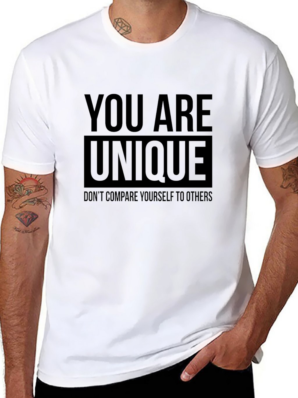 You Are Unique Graphic T-Shirt - Positive Message