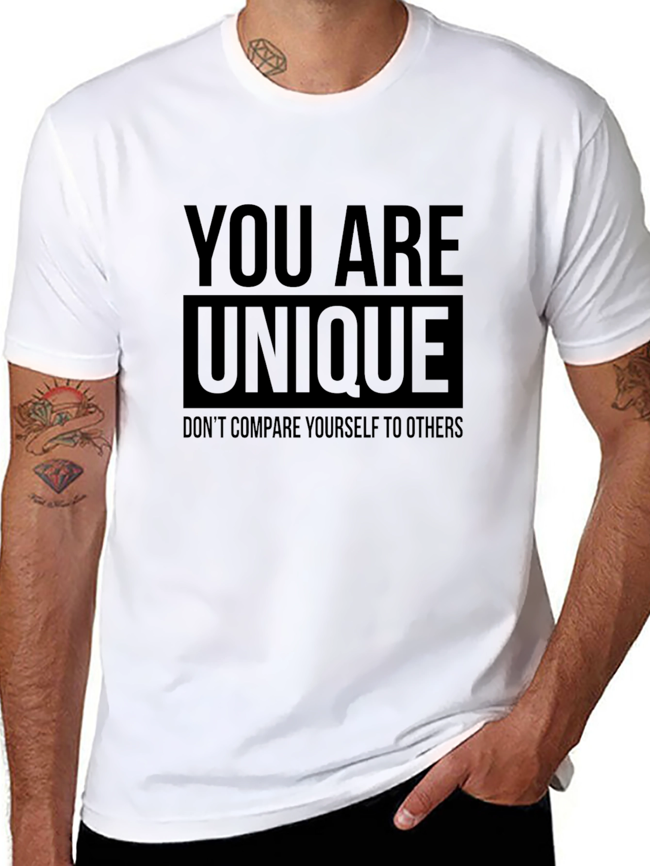 You Are Unique Graphic T-Shirt - Positive Message