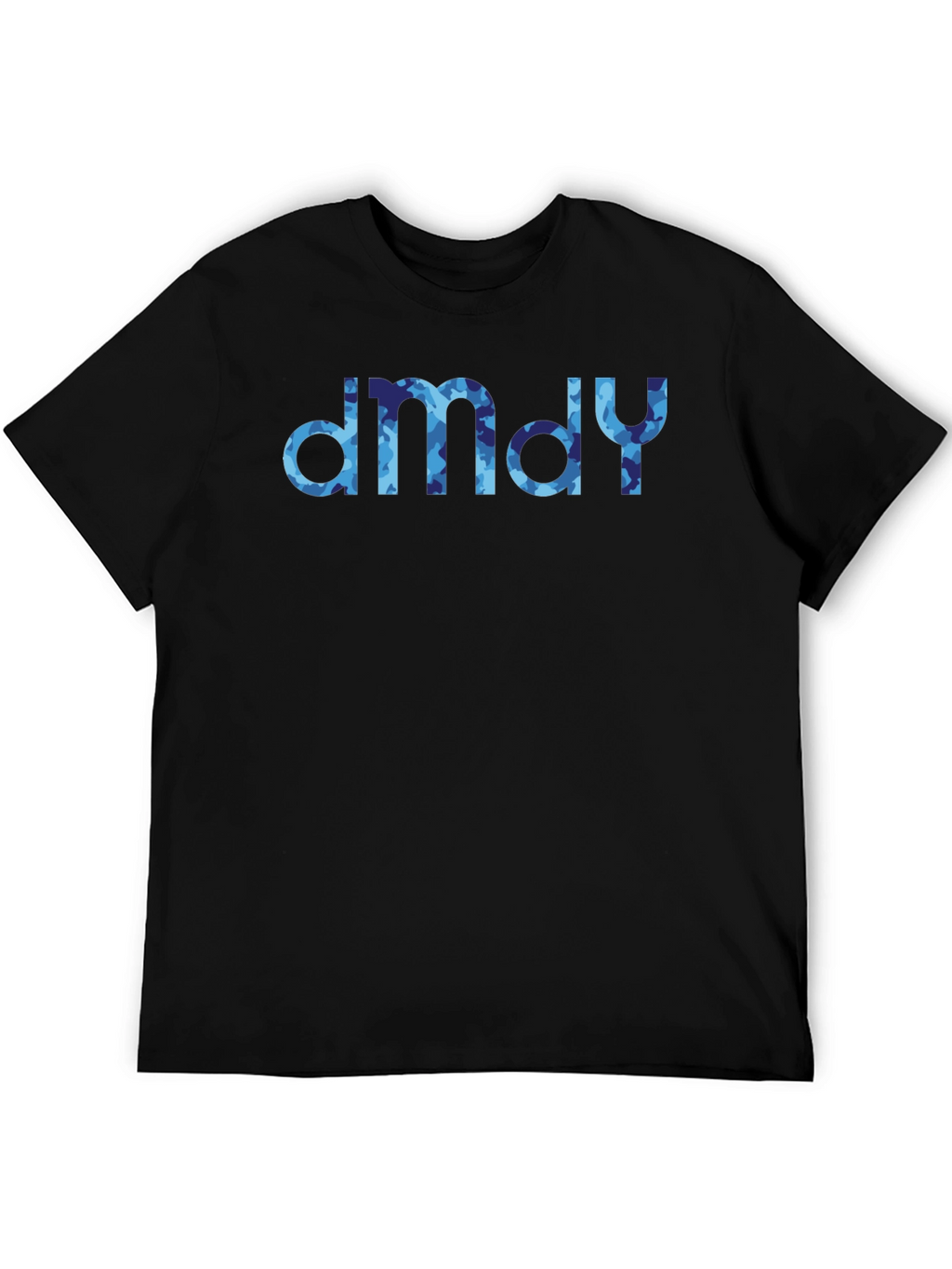 dmdy Camouflage Print Black T-Shirt