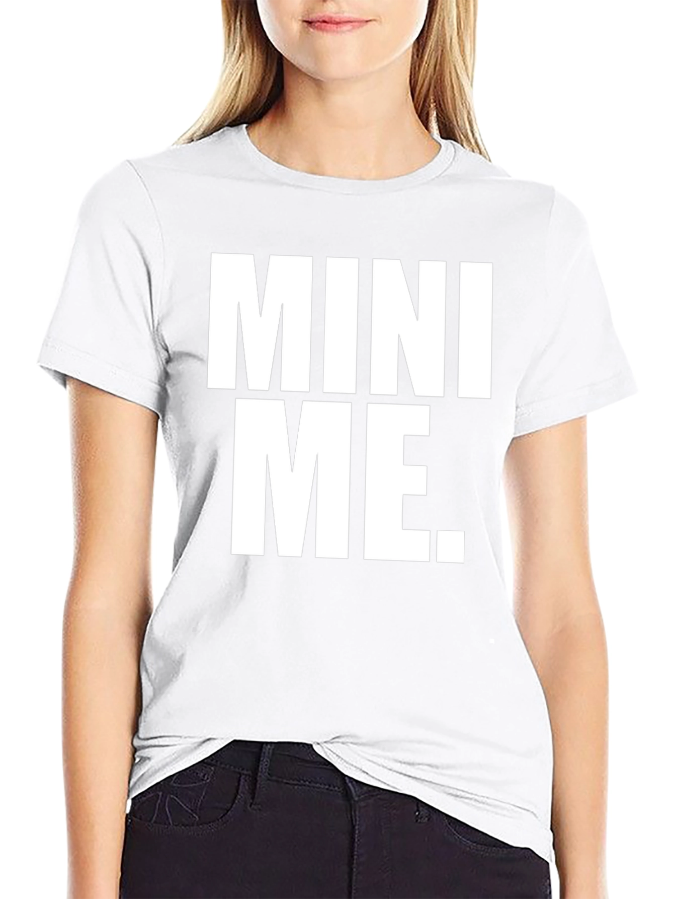 Mini Me Graphic Tee - Black Cotton Casual T-Shirt
