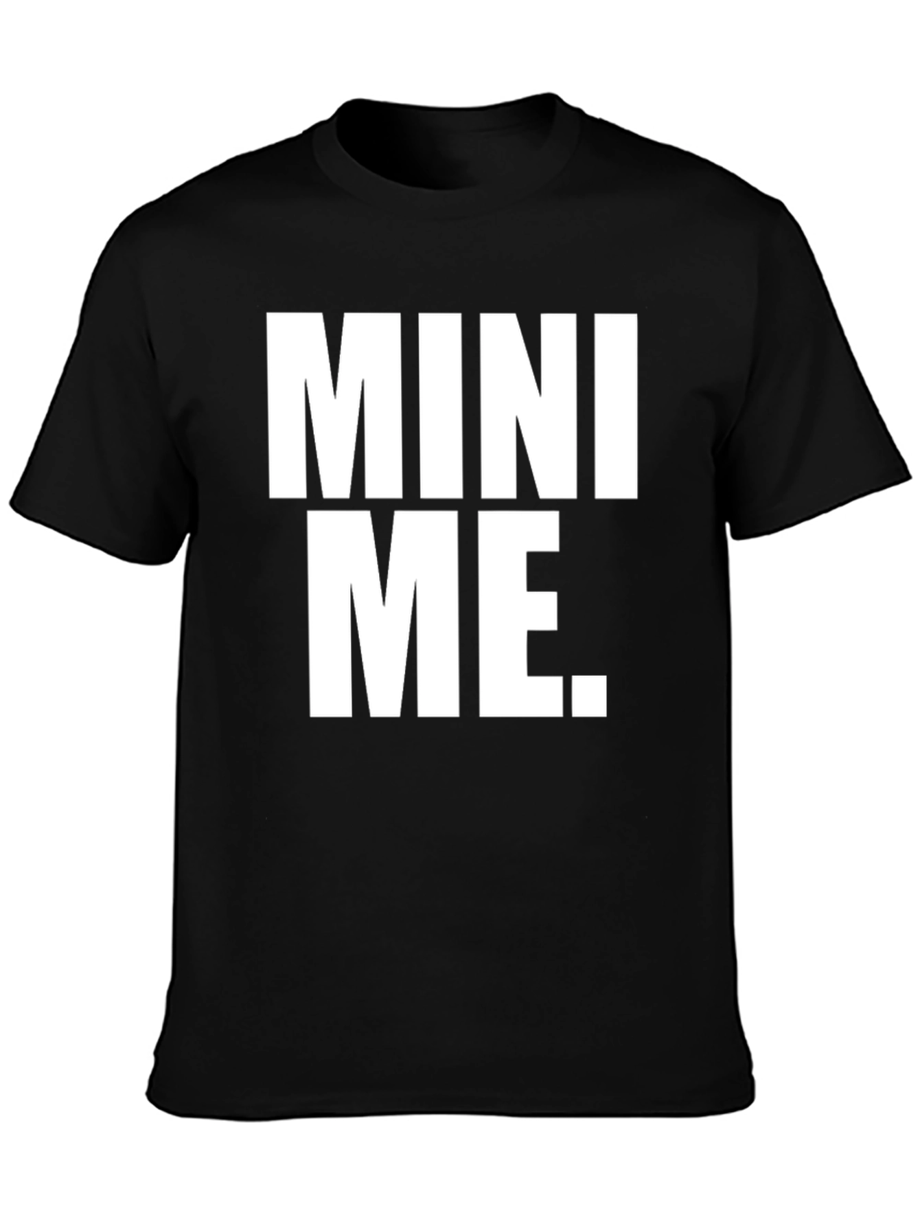 Mini Me Graphic Tee - Black Cotton Casual T-Shirt