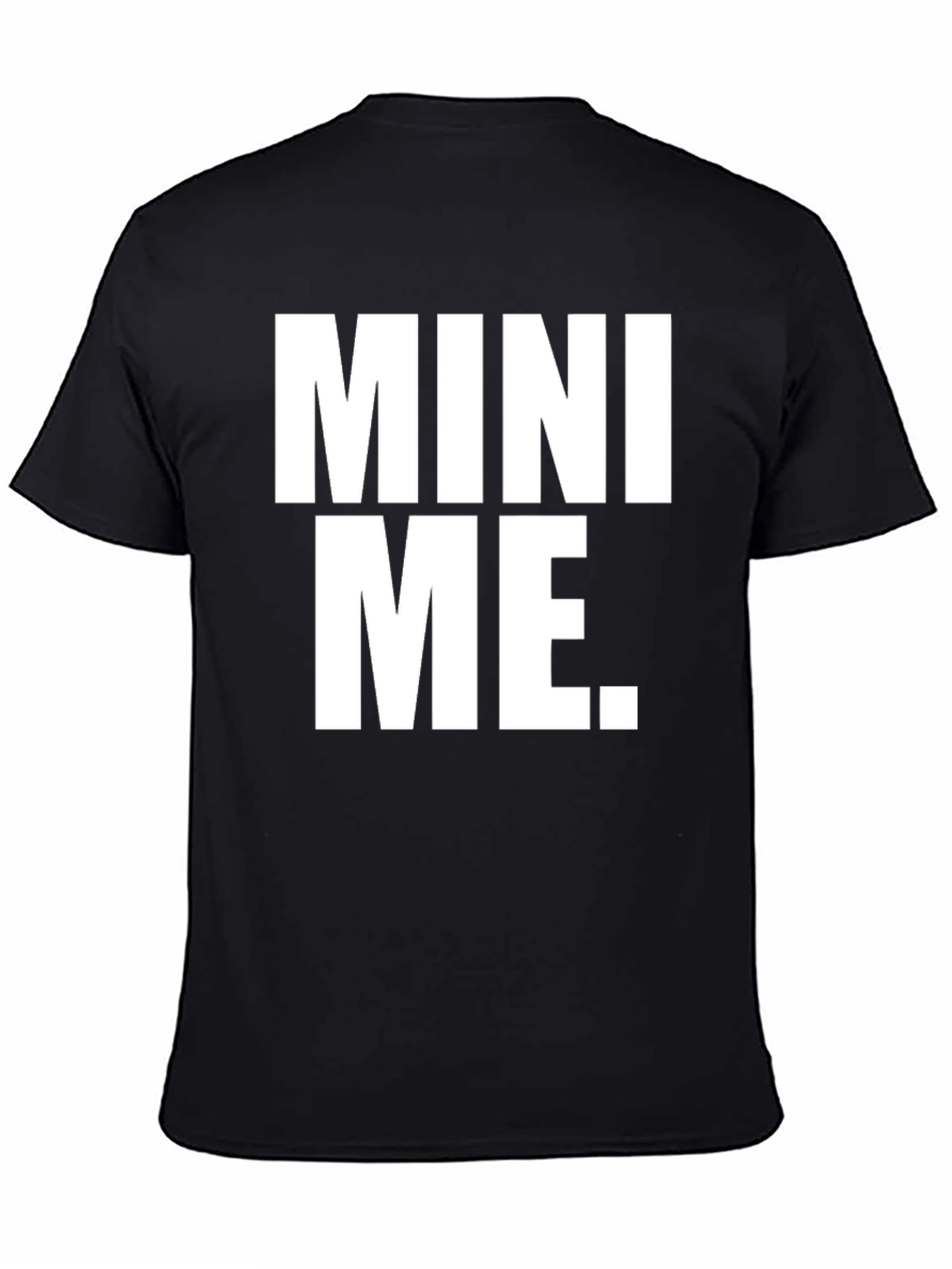 Mini Me Graphic Tee - Black Cotton Casual T-Shirt