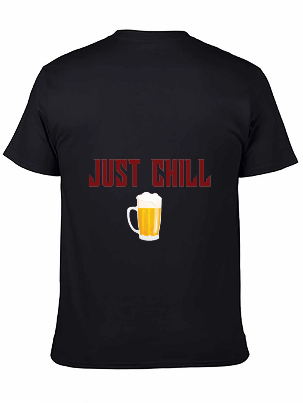Just Chill Beer Graphic Tee - Black