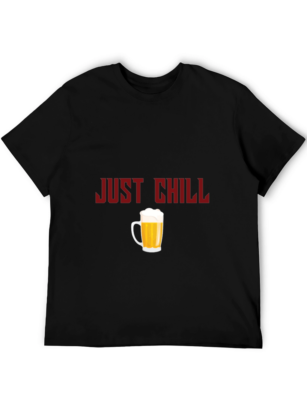 Just Chill Beer Graphic Tee - Black