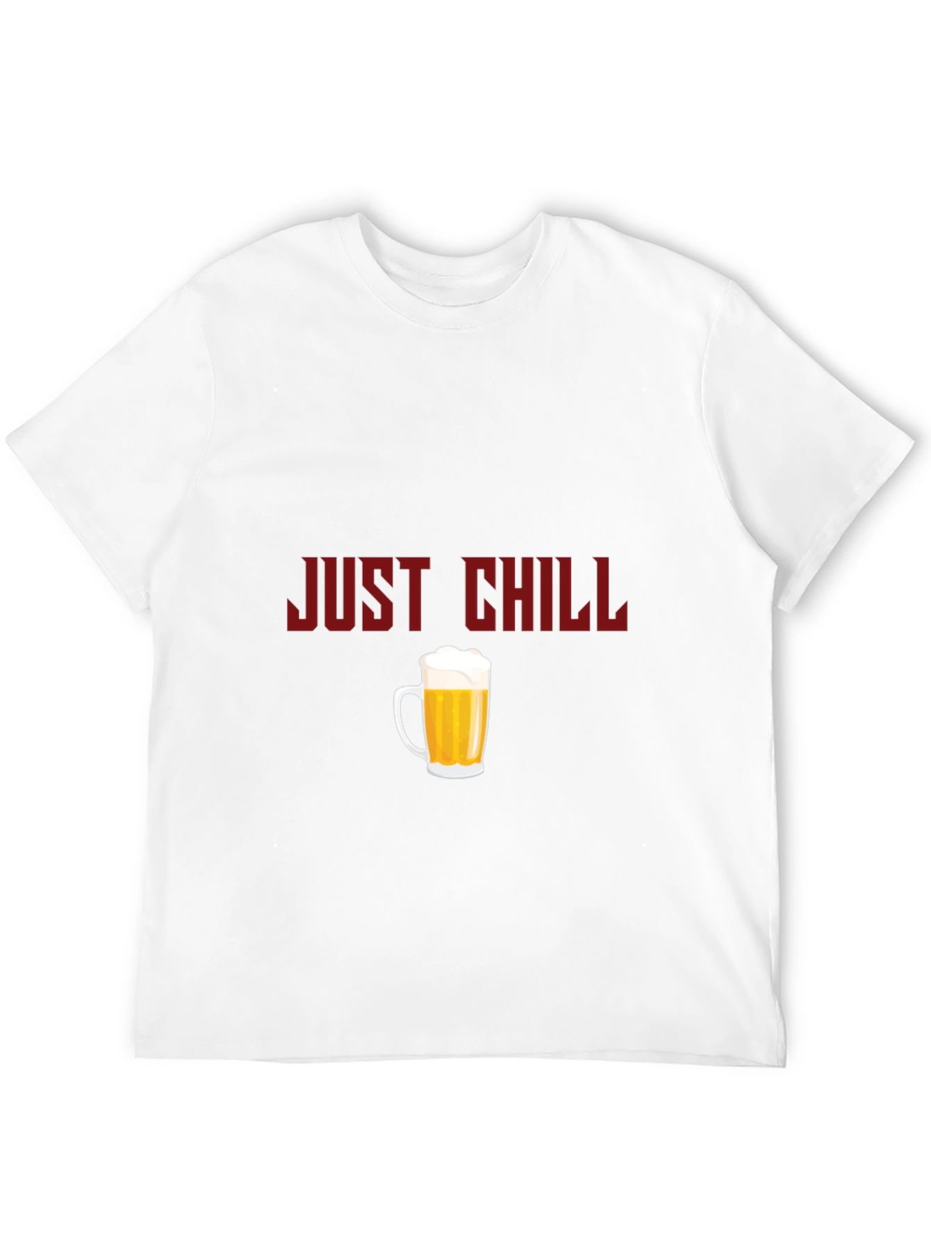 Just Chill Beer Graphic Tee - Black