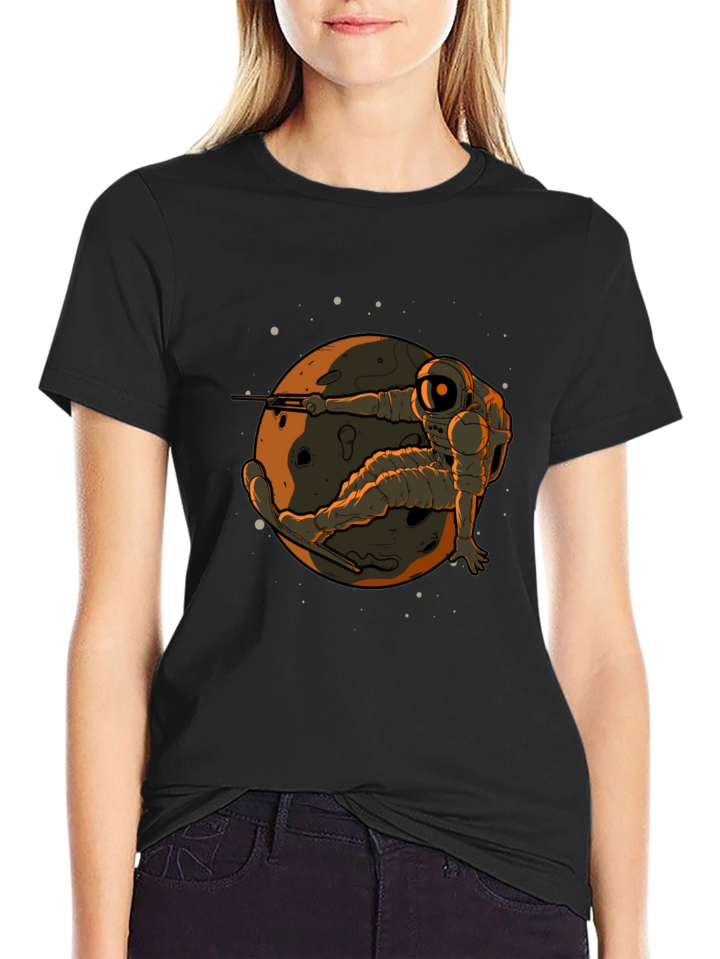 Astronaut Skateboard T-Shirt - Stylish Graphic Tee