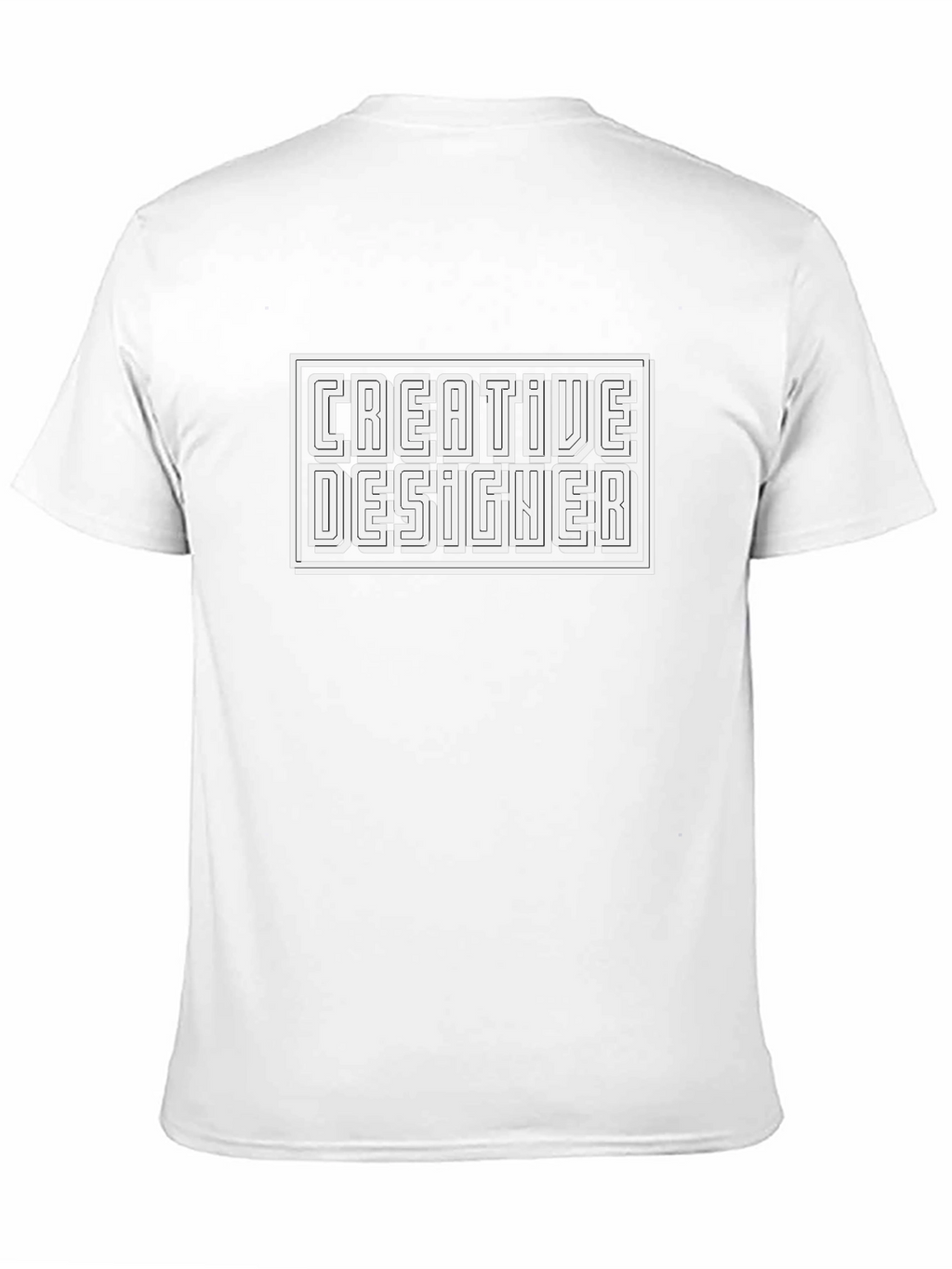 Creative Designer Black Graphic Tee
