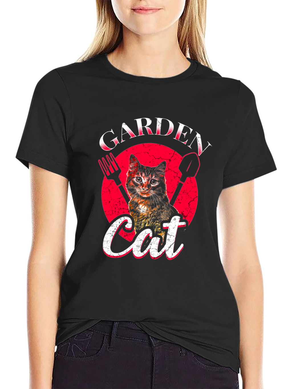 Garden Cat Graphic T-Shirt