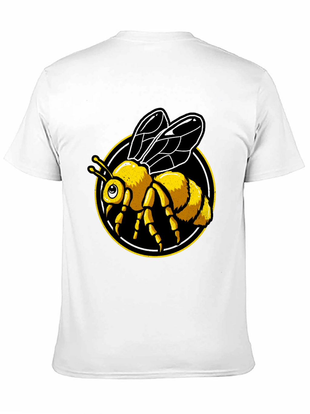 Bee Graphic Tee - Black Cotton T-Shirt