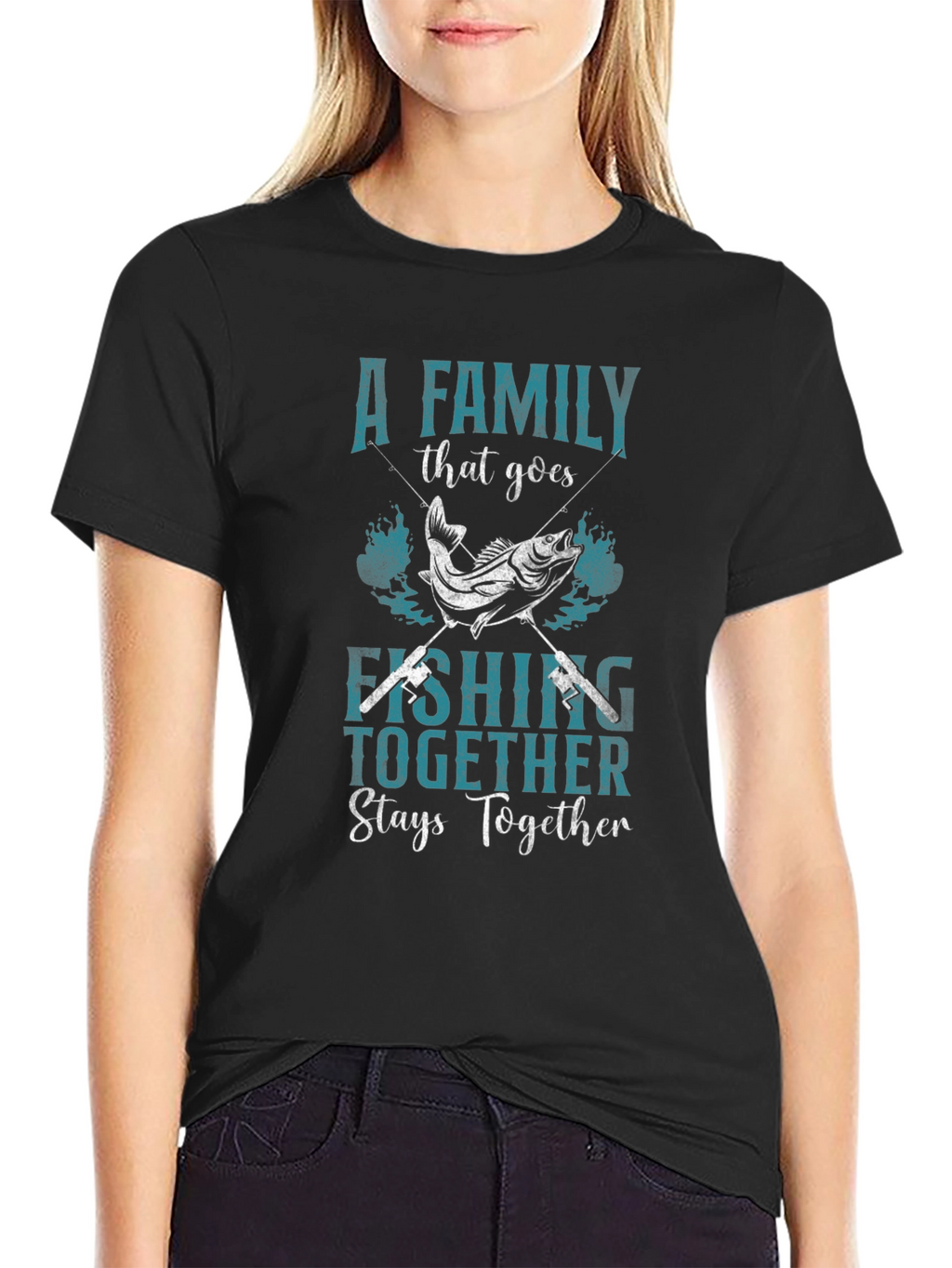 Family Fishing T-Shirt: Together Stays Together
