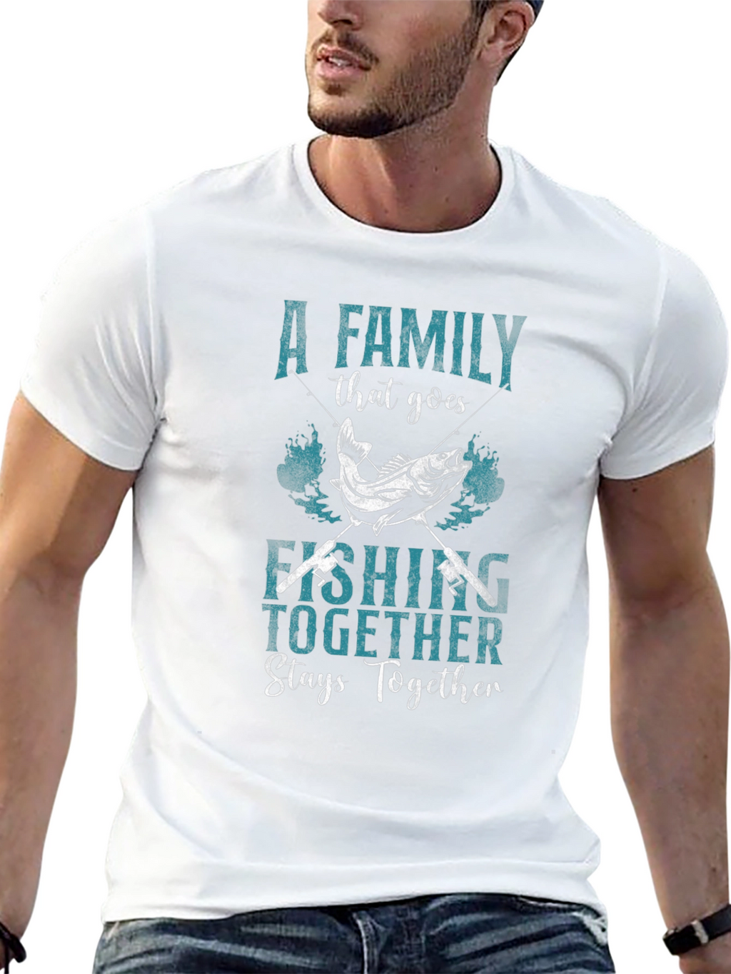 Family Fishing T-Shirt: Together Stays Together