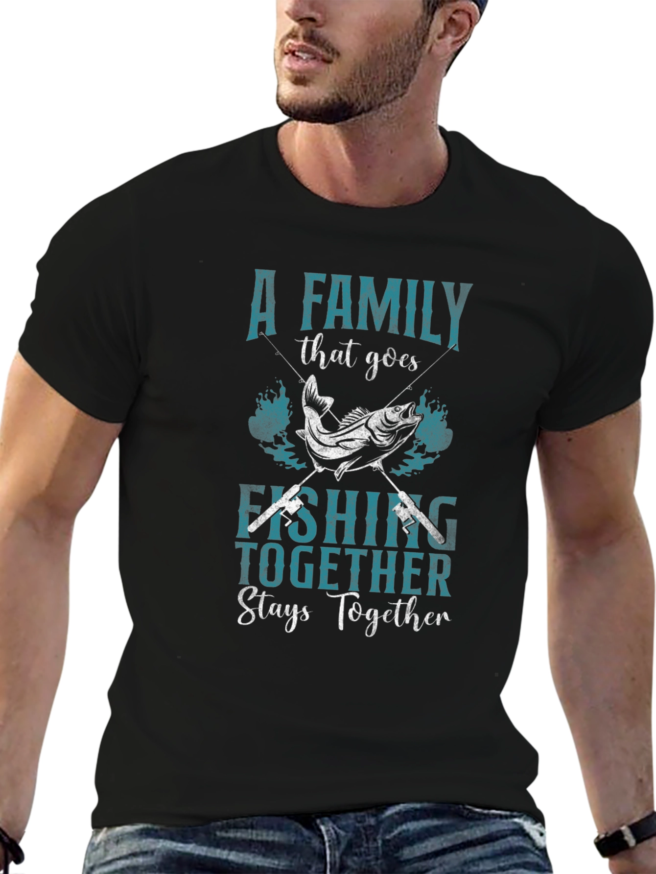 Family Fishing T-Shirt: Together Stays Together
