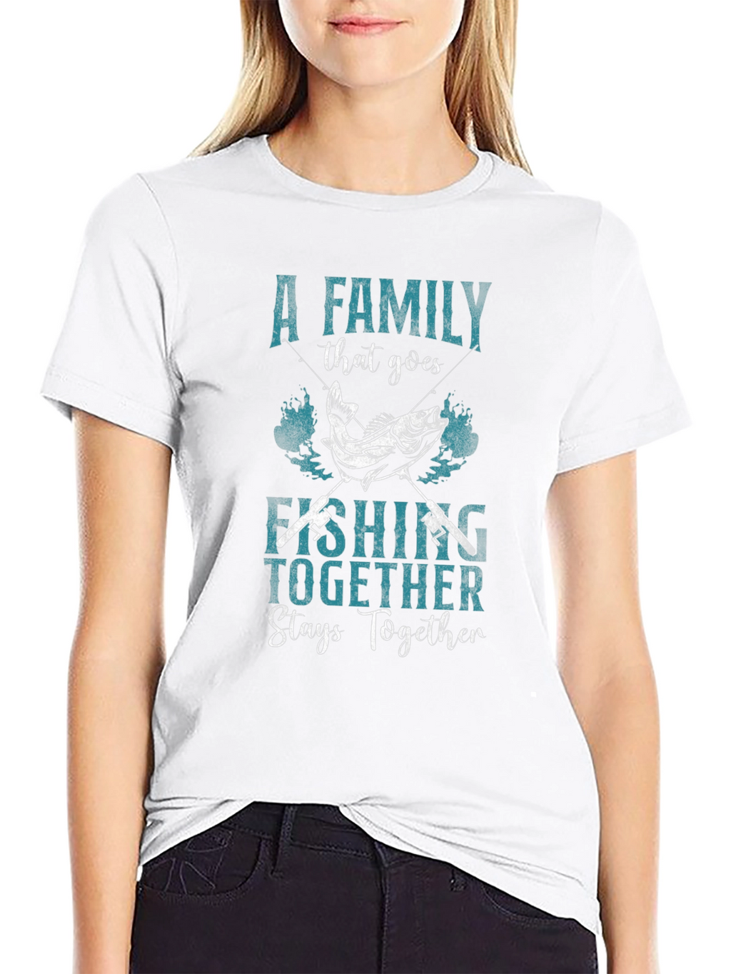 Family Fishing T-Shirt: Together Stays Together