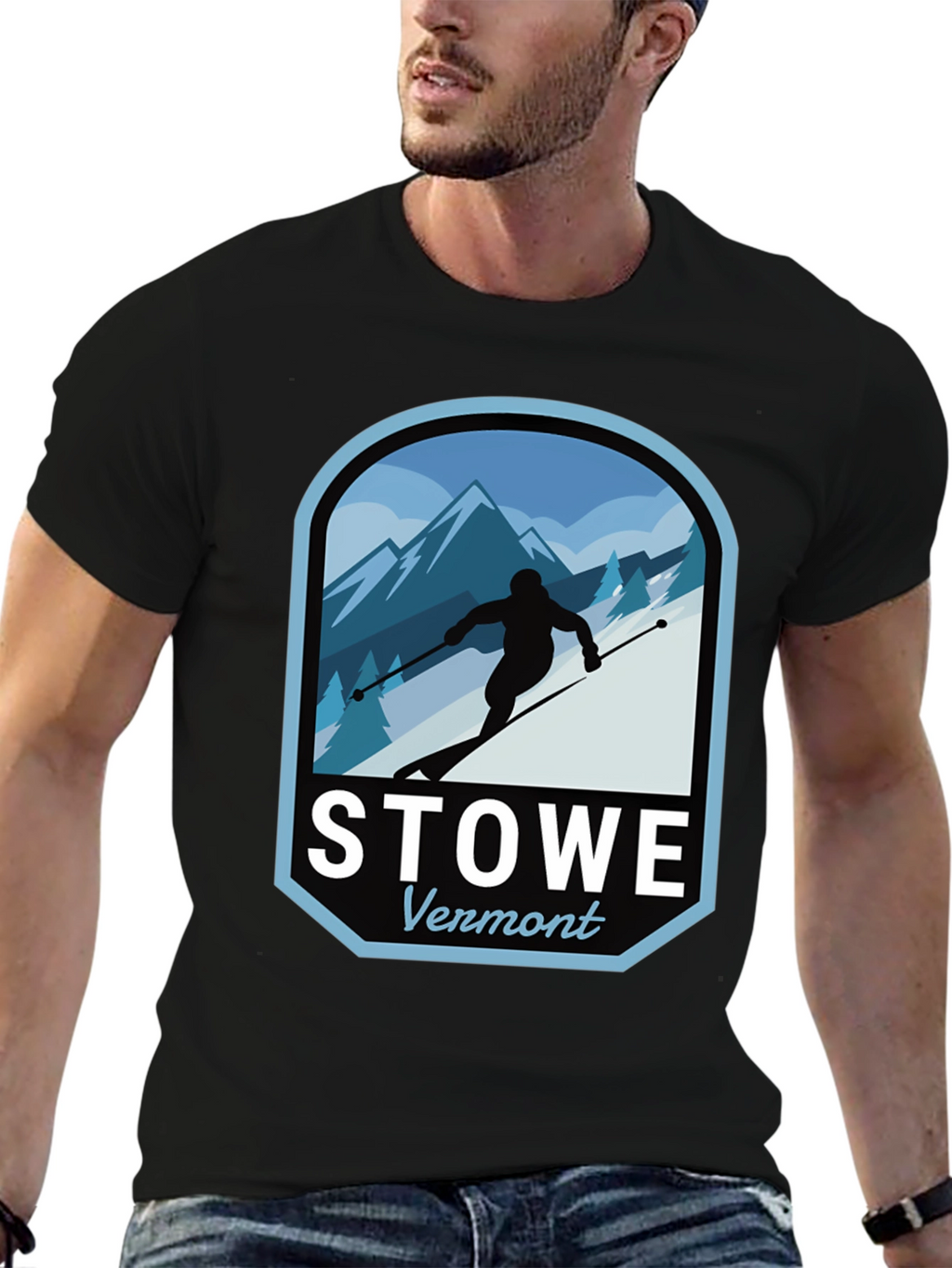 Stowe Vermont Skiing T-Shirt