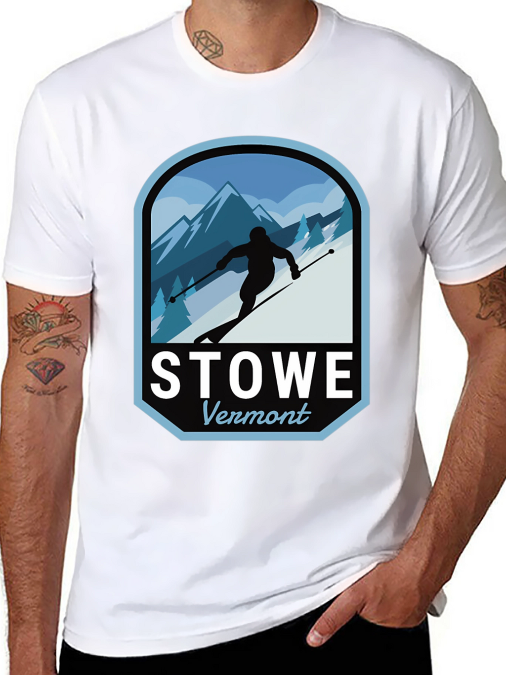 Stowe Vermont Skiing T-Shirt