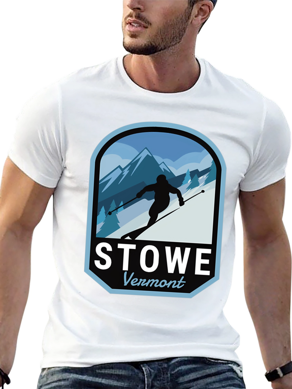 Stowe Vermont Skiing T-Shirt