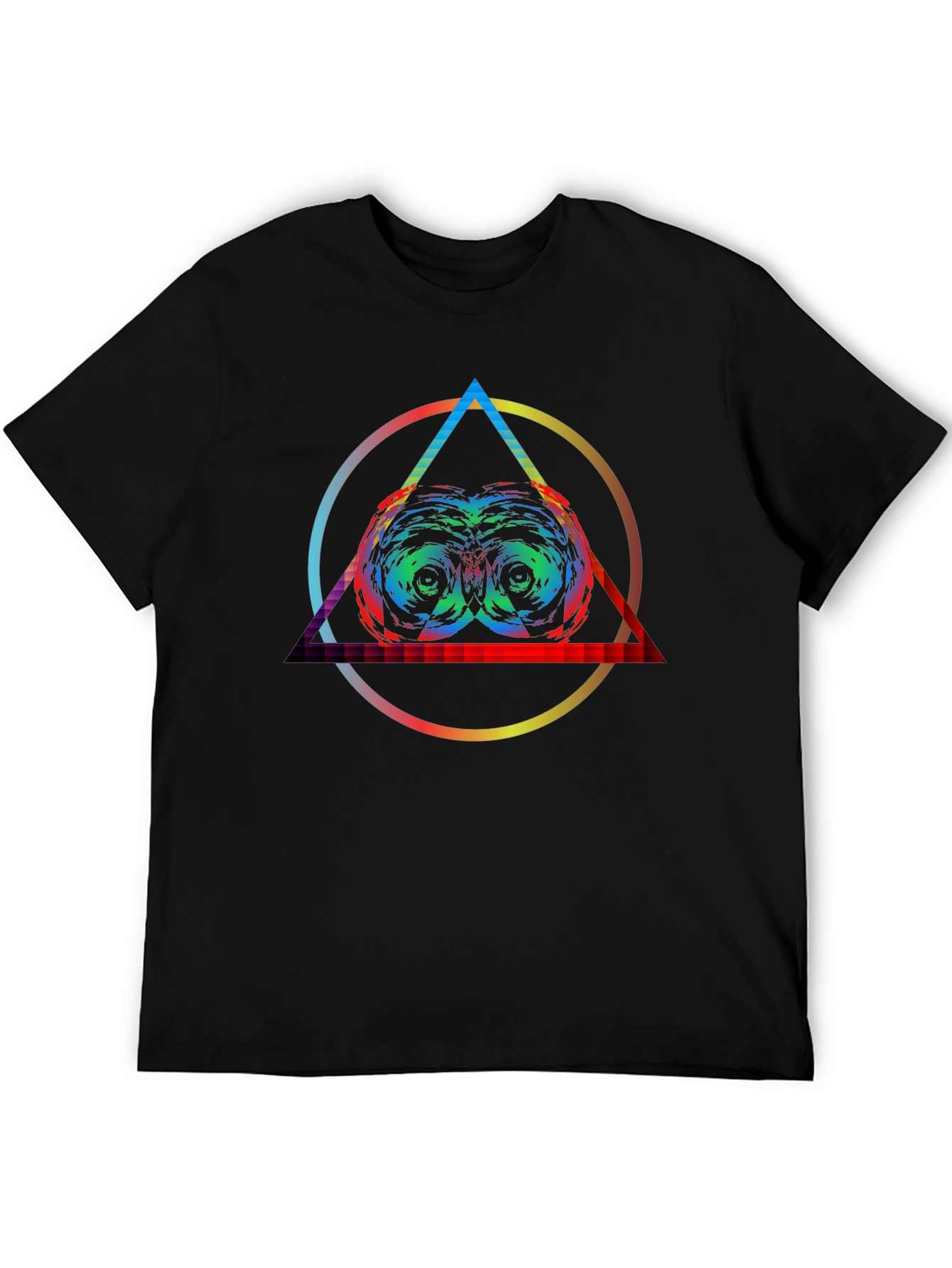 Psychedelic Owl Eye T-Shirt - Colorful Graphic Tee