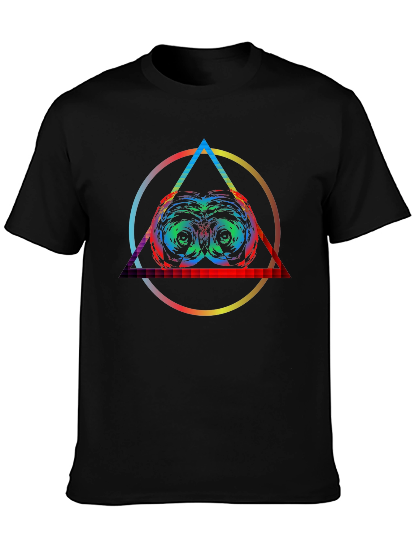 Psychedelic Owl Eye T-Shirt - Colorful Graphic Tee