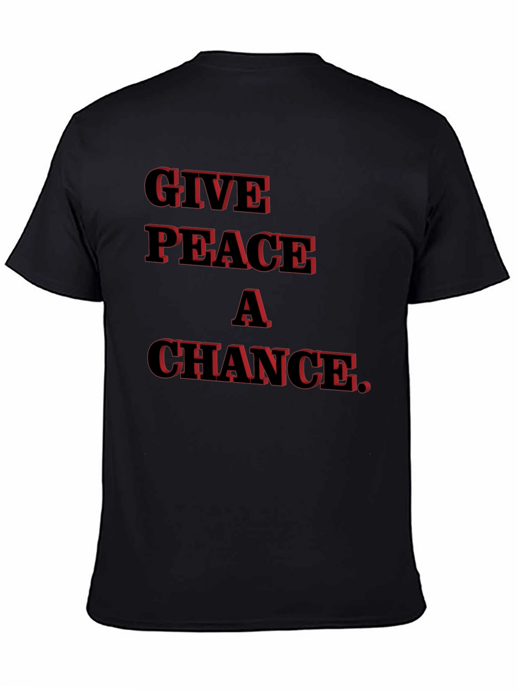 Give Peace A Chance Black T-Shirt