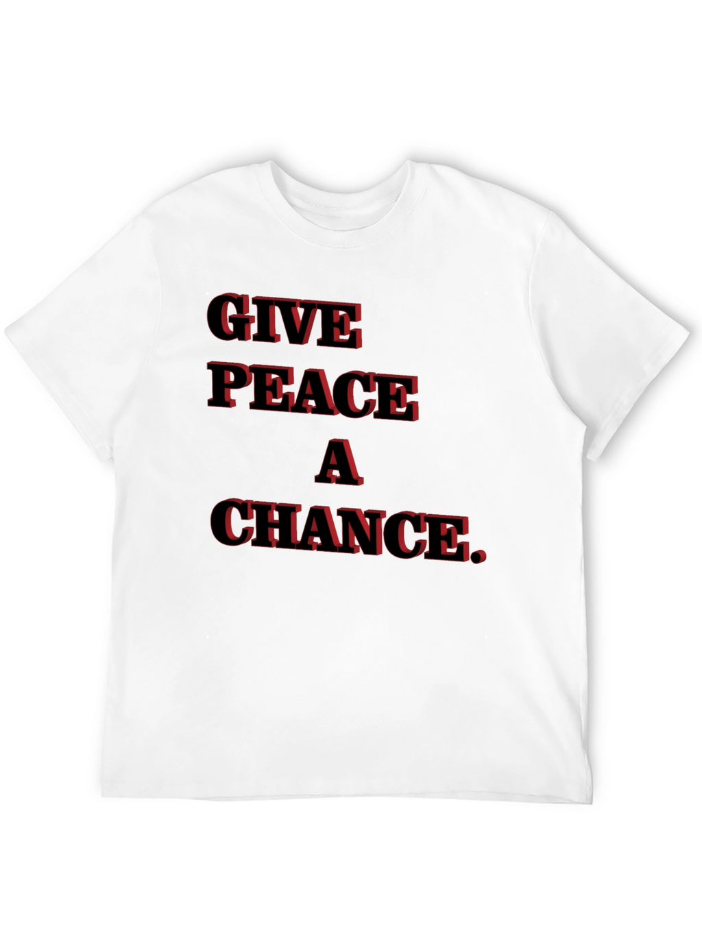 Give Peace A Chance Black T-Shirt