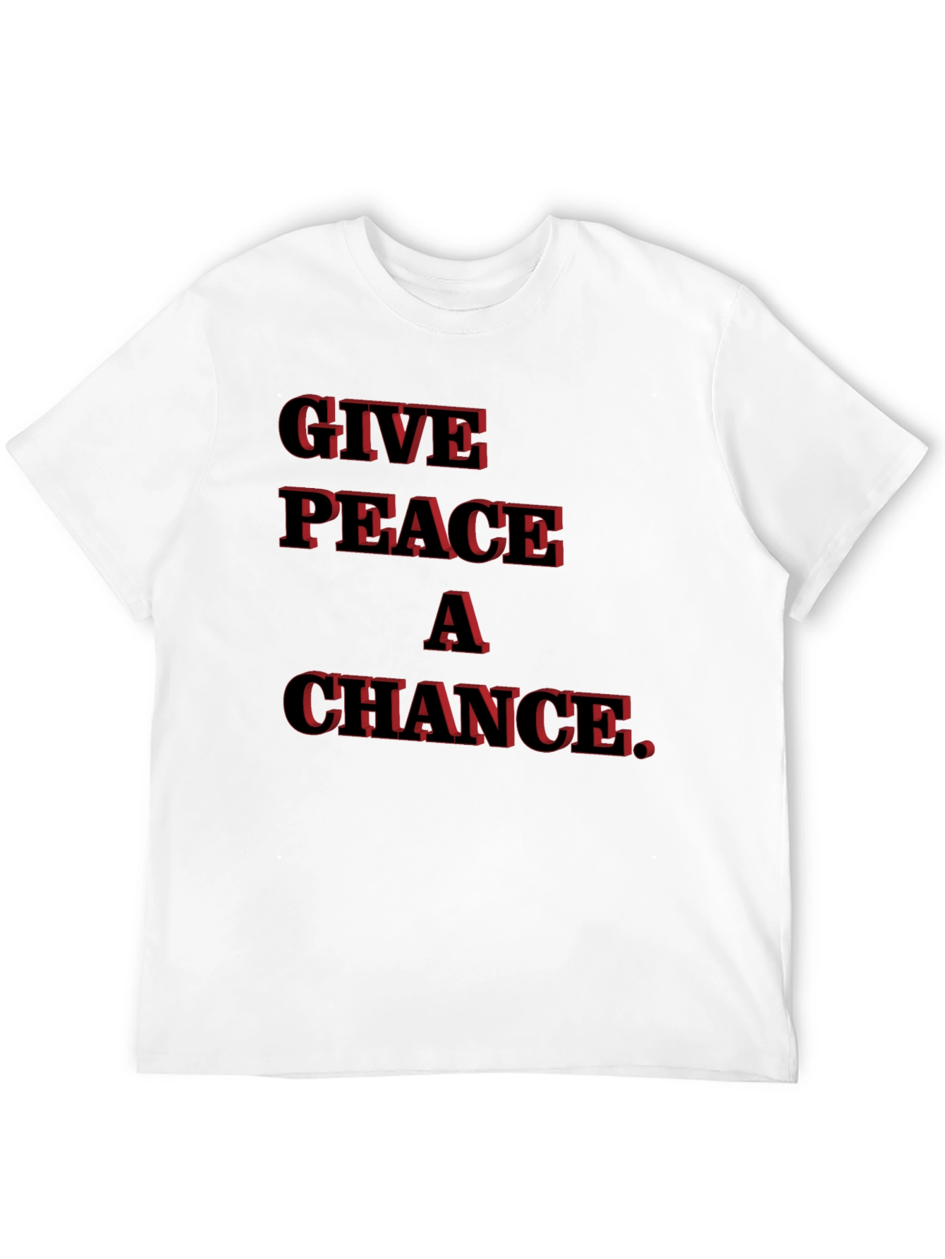 Give Peace A Chance Black T-Shirt