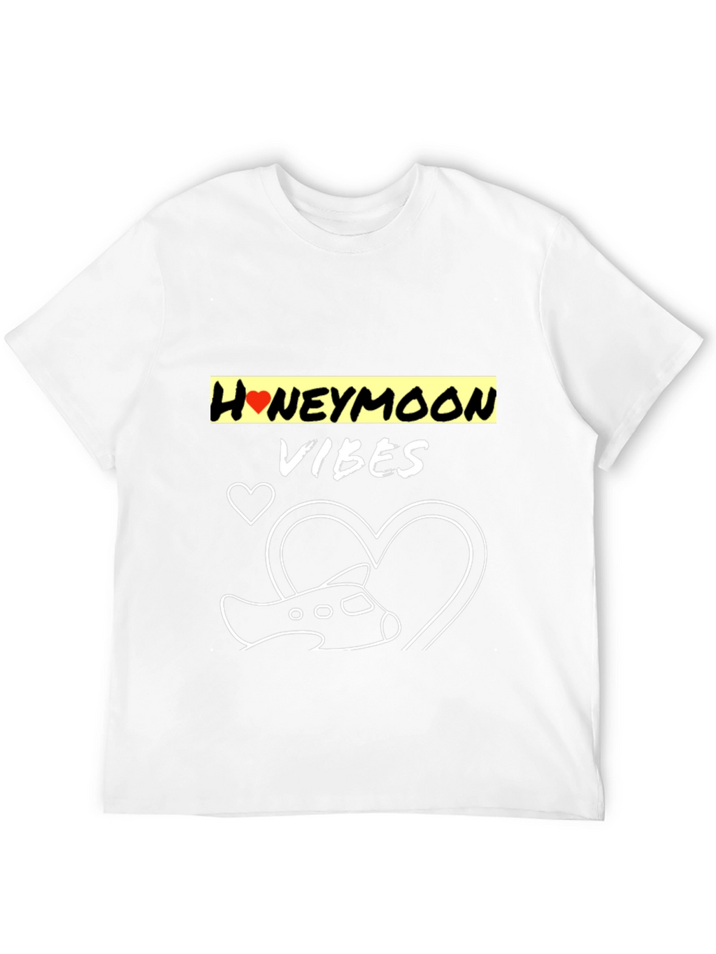 Honeymoon Vibes Black Graphic Tee