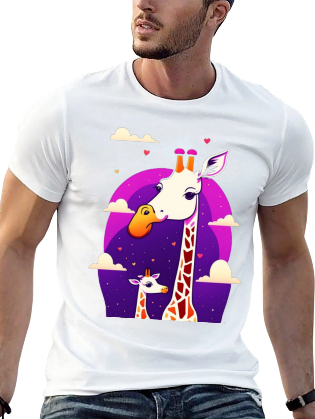 Giraffe Love Graphic Tee